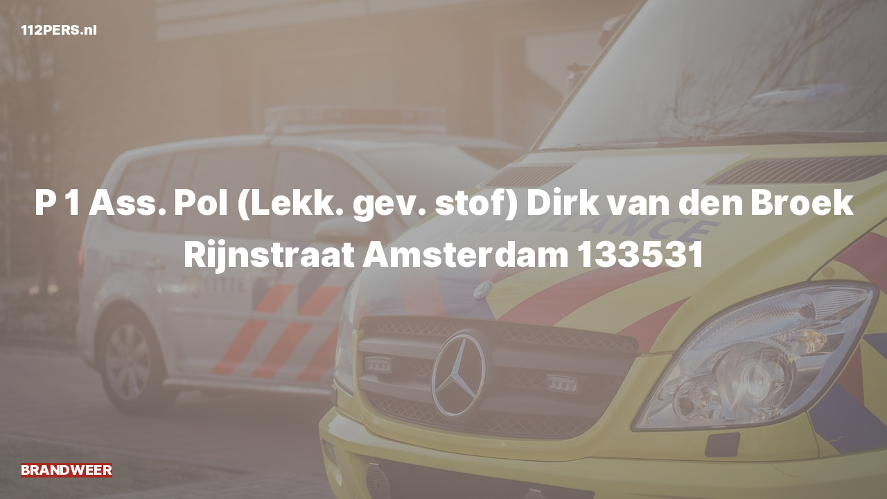 Brandweer met spoed naar Rijnstraat in